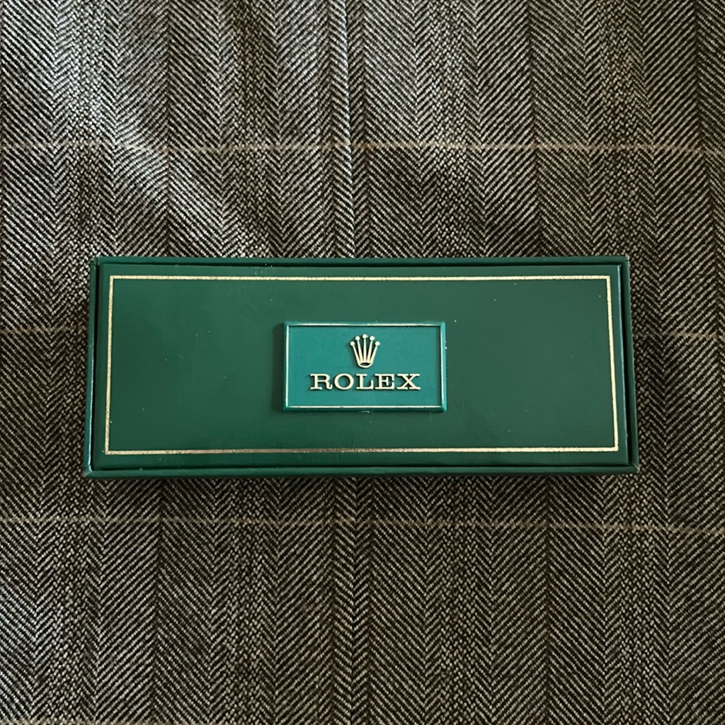 Rolexsmall Vintage Green Jewelry Box WLogo  Made In Montres Rolex SAGeneve